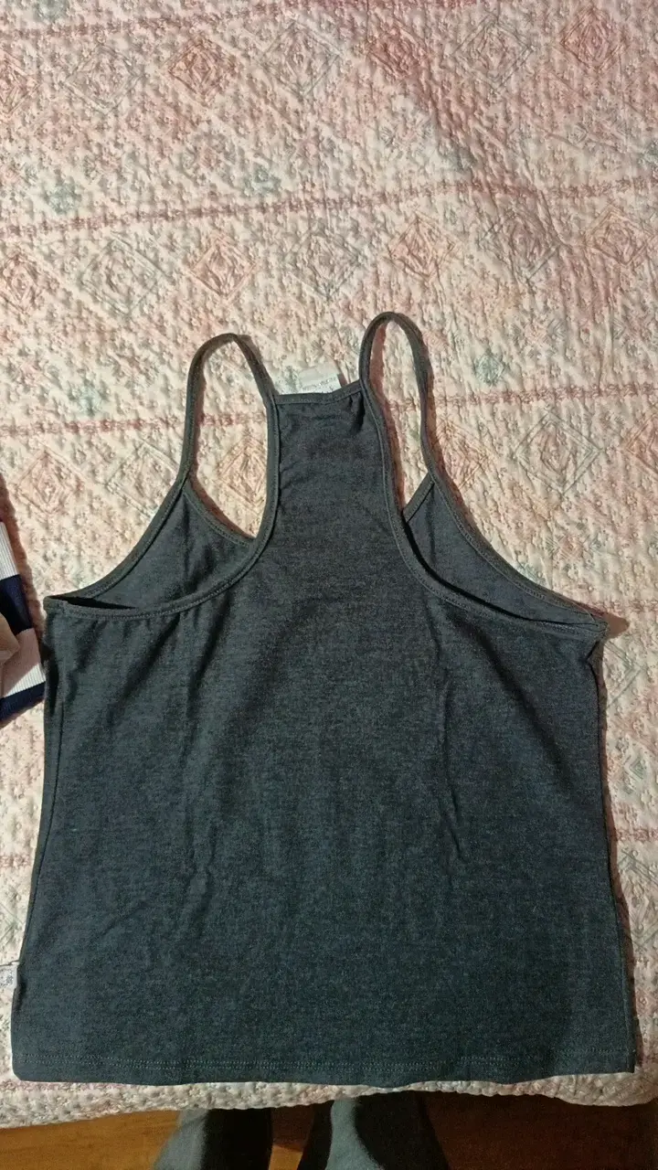 Polera sin mangas Hello Kitty gris para mujer - 2
