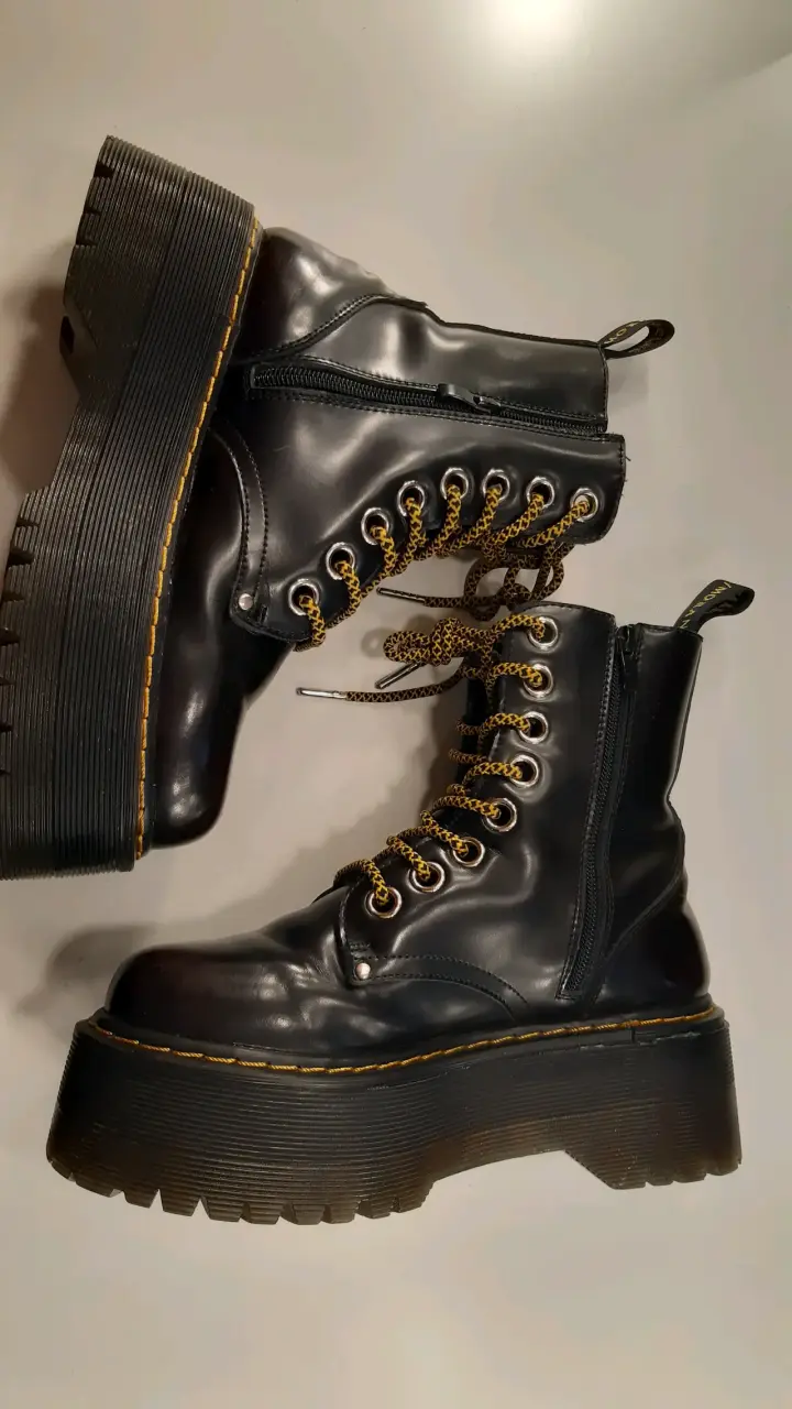 Botines plataforma alta C Morán  100 % cuero - 5