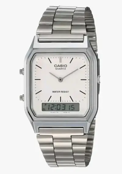 Reloj Casio Vintage Plateado Resistente al Agua - miniatura 1