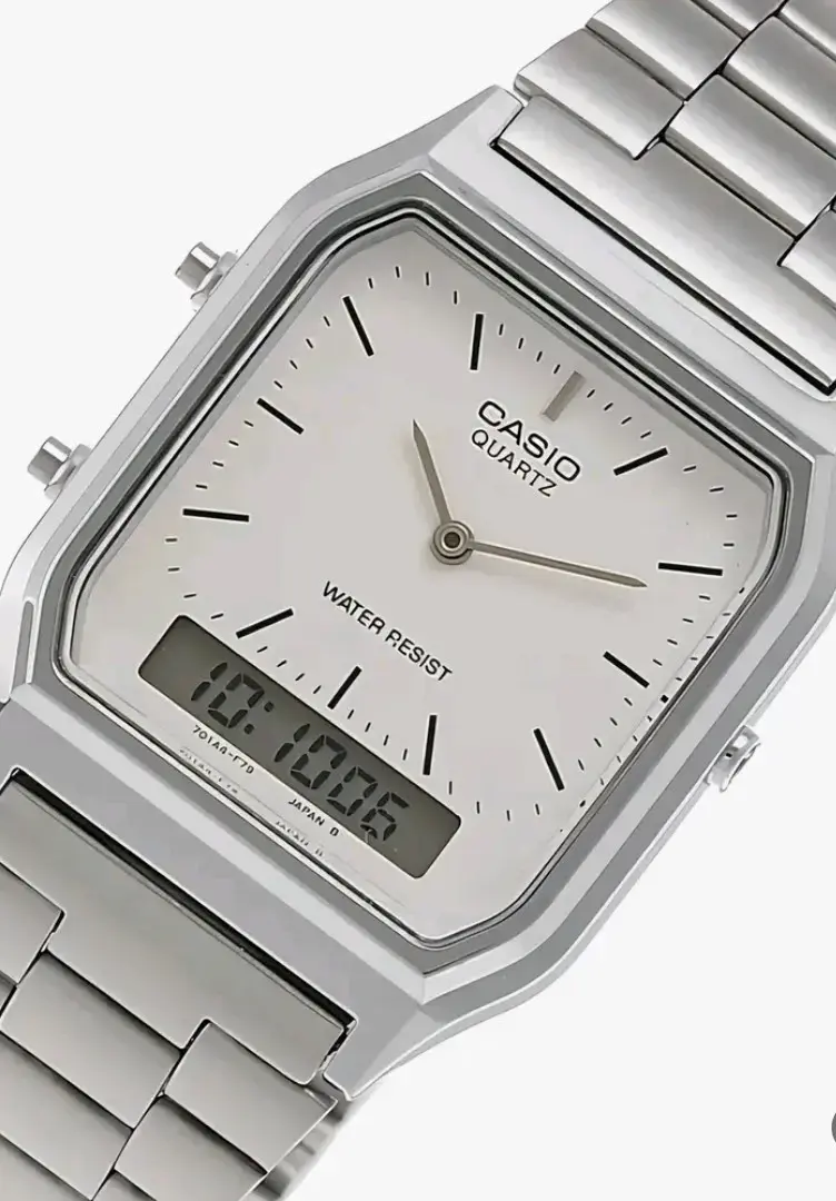 Reloj Casio Vintage Plateado Resistente al Agua - 3