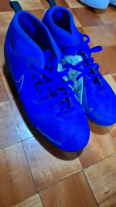 Botines de fútbol Nike Phantom Vision azules - miniatura 1