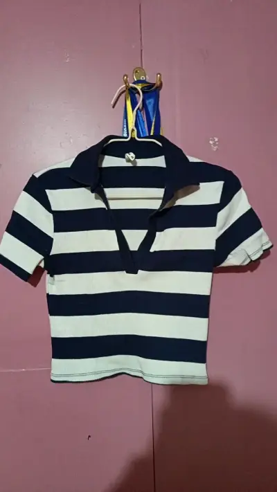 Polera a rayas azul y blanca Issimo XS - miniatura 1