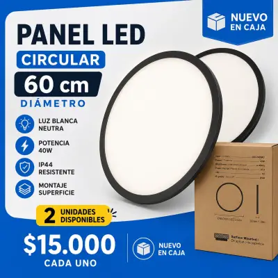 Panel LED Circular 60 cm Luz Blanca - miniatura 1
