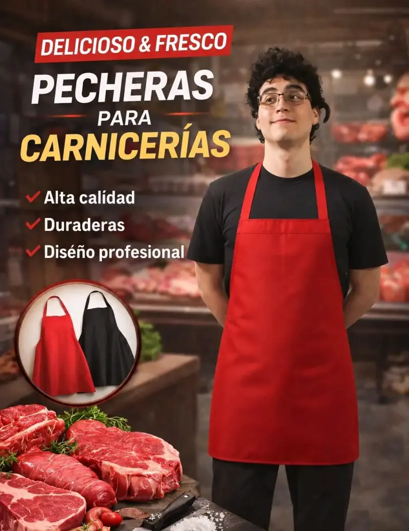 Pechera para Carnicería Alta Calidad