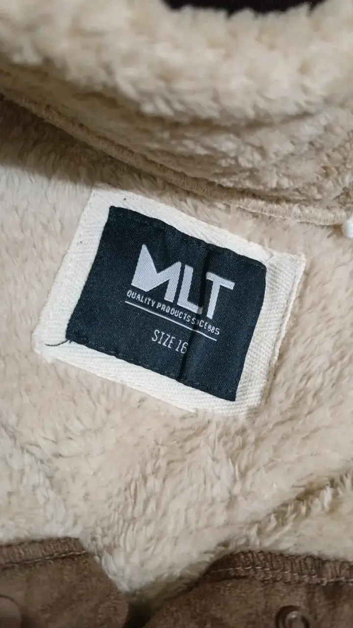 Polar beige con cierre y detalles marrones - 3