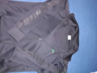 Chaqueta deportiva negra Lacoste con cierre - miniatura 2