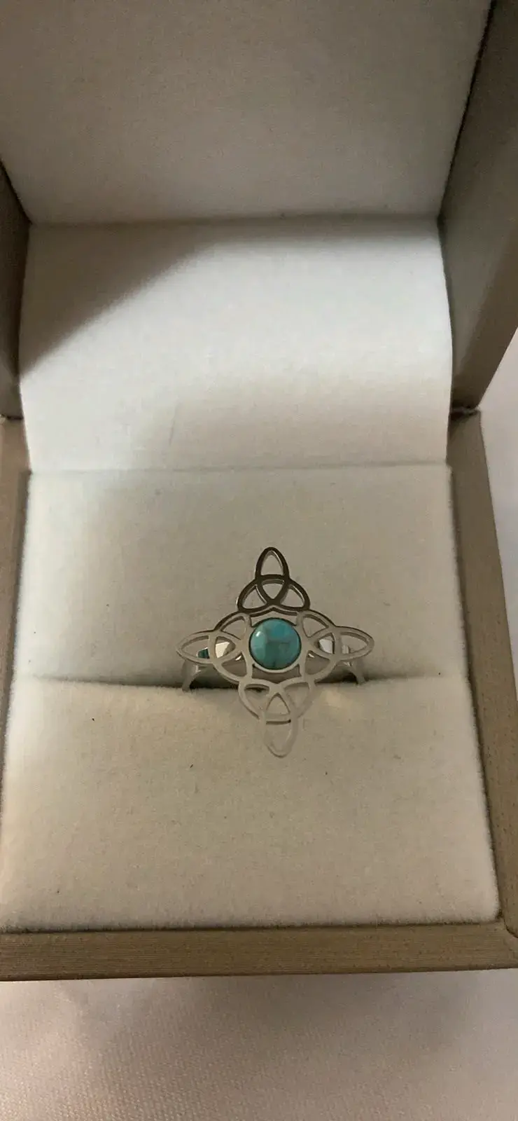 Set de Aros y Anillo de Plata con Piedra Turquesa - 3