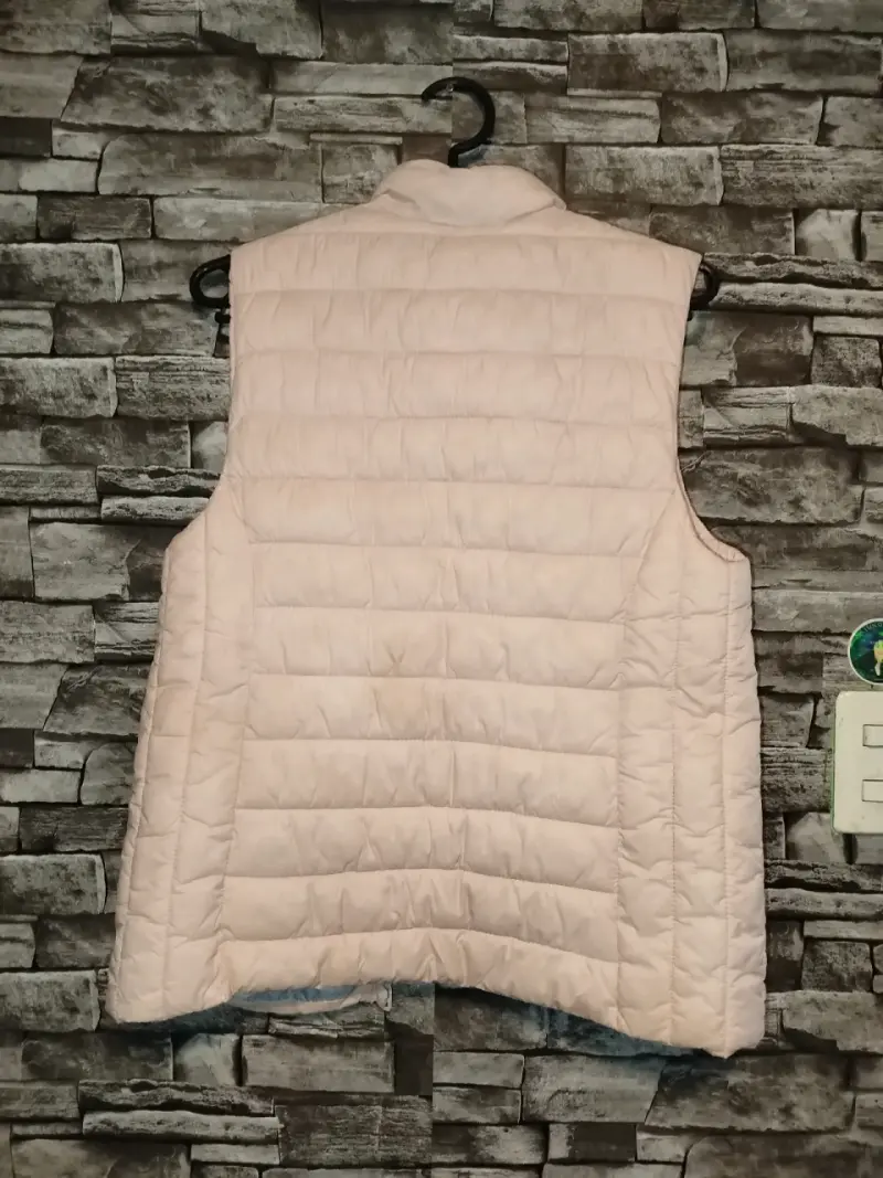 Chaqueta sin mangas acolchado rosa para mujer - 3