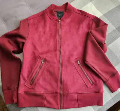 Chaqueta bomber borgoña - miniatura 1