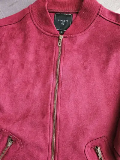 Chaqueta bomber borgoña - miniatura 2