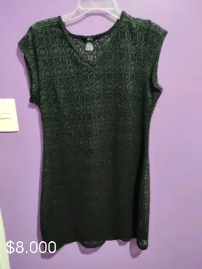 Vestido de encaje negro Ellos - miniatura 1