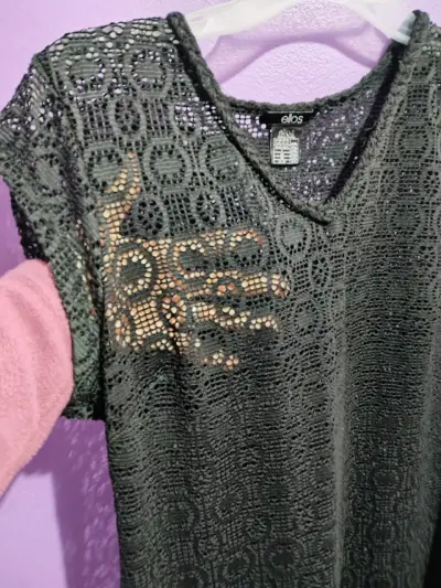 Vestido de encaje negro Ellos - miniatura 2