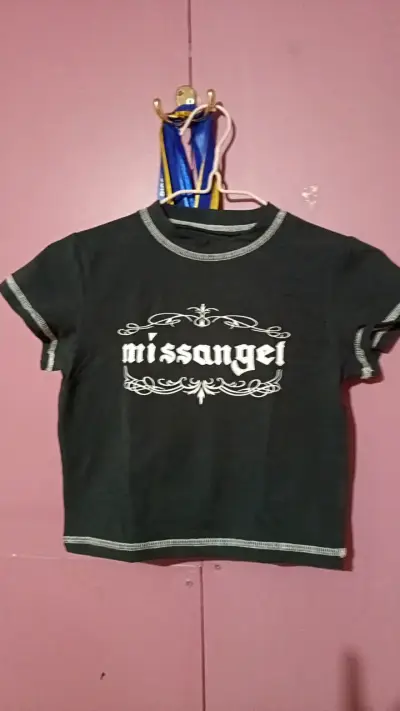 Polera negra Missangel para mujer - miniatura 1