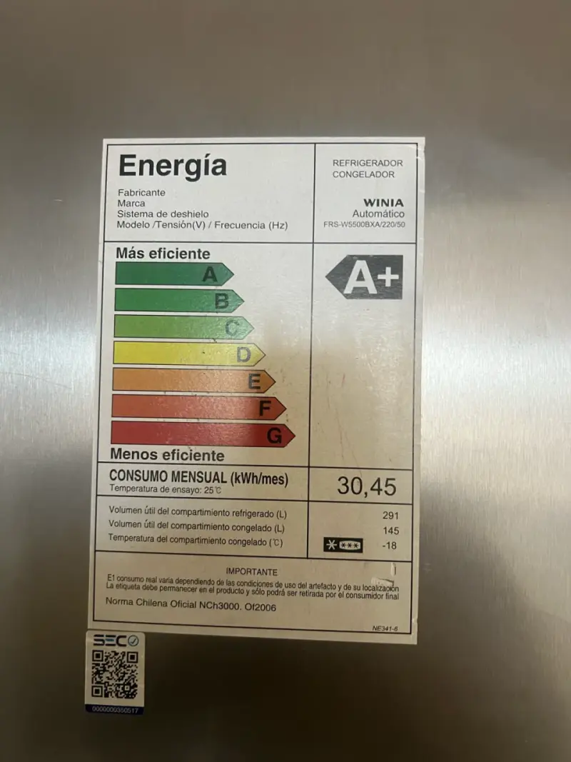 Refrigerador Winia Side by Side A+ - 4