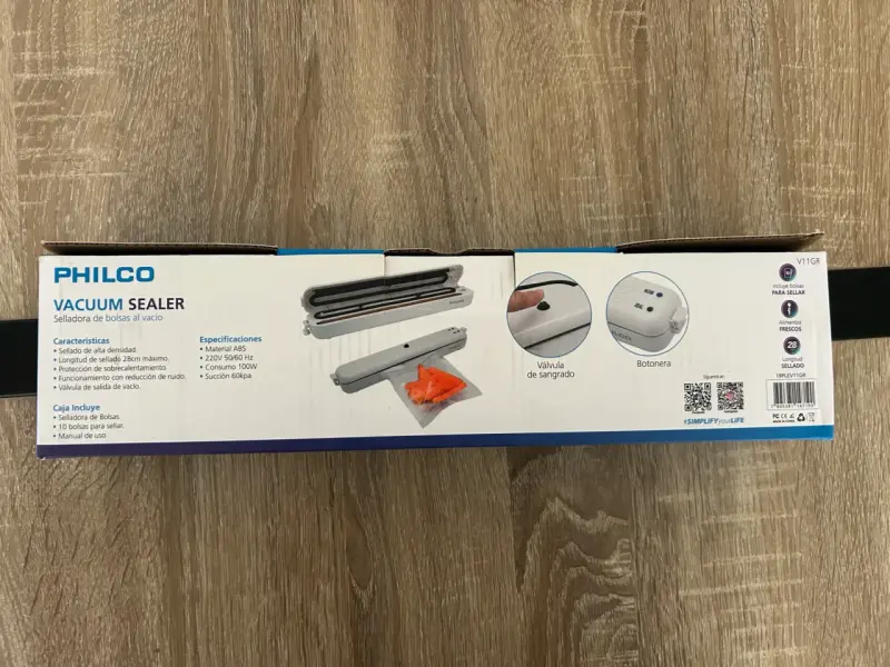Selladora al vacío Philco para alimentos - 3