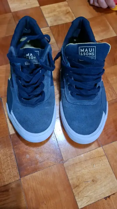 Zapatillas Maui & Sons azul con detalles amarillos - miniatura 1