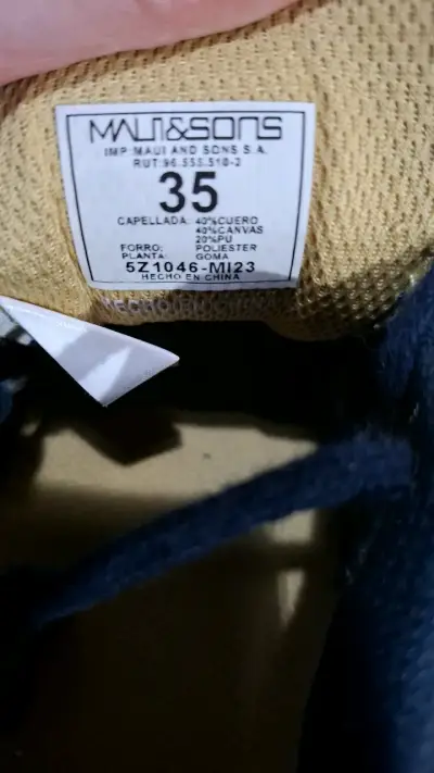 Zapatillas Maui & Sons azul con detalles amarillos - miniatura 4