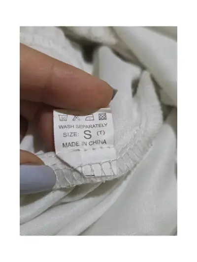 Vestido de encaje blanco para mujer talla S - miniatura 2