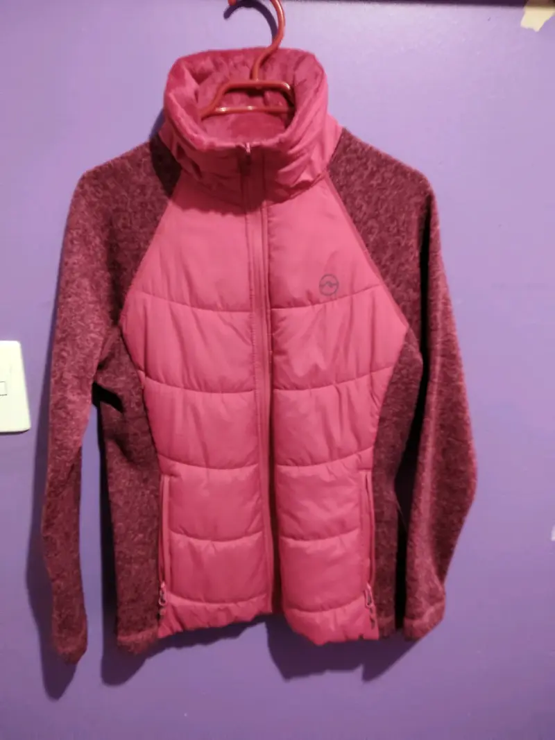 Chaqueta de invierno para mujer color fucsia