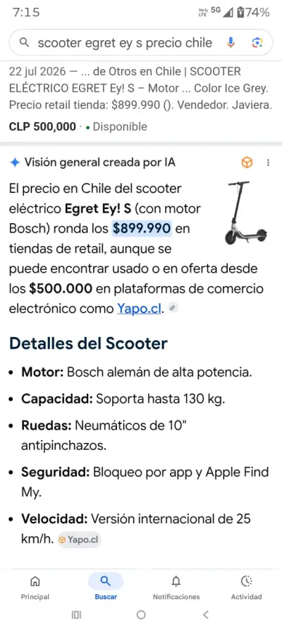 Scooter Eléctrico Egret Ey! con Motor Bosch - miniatura 3