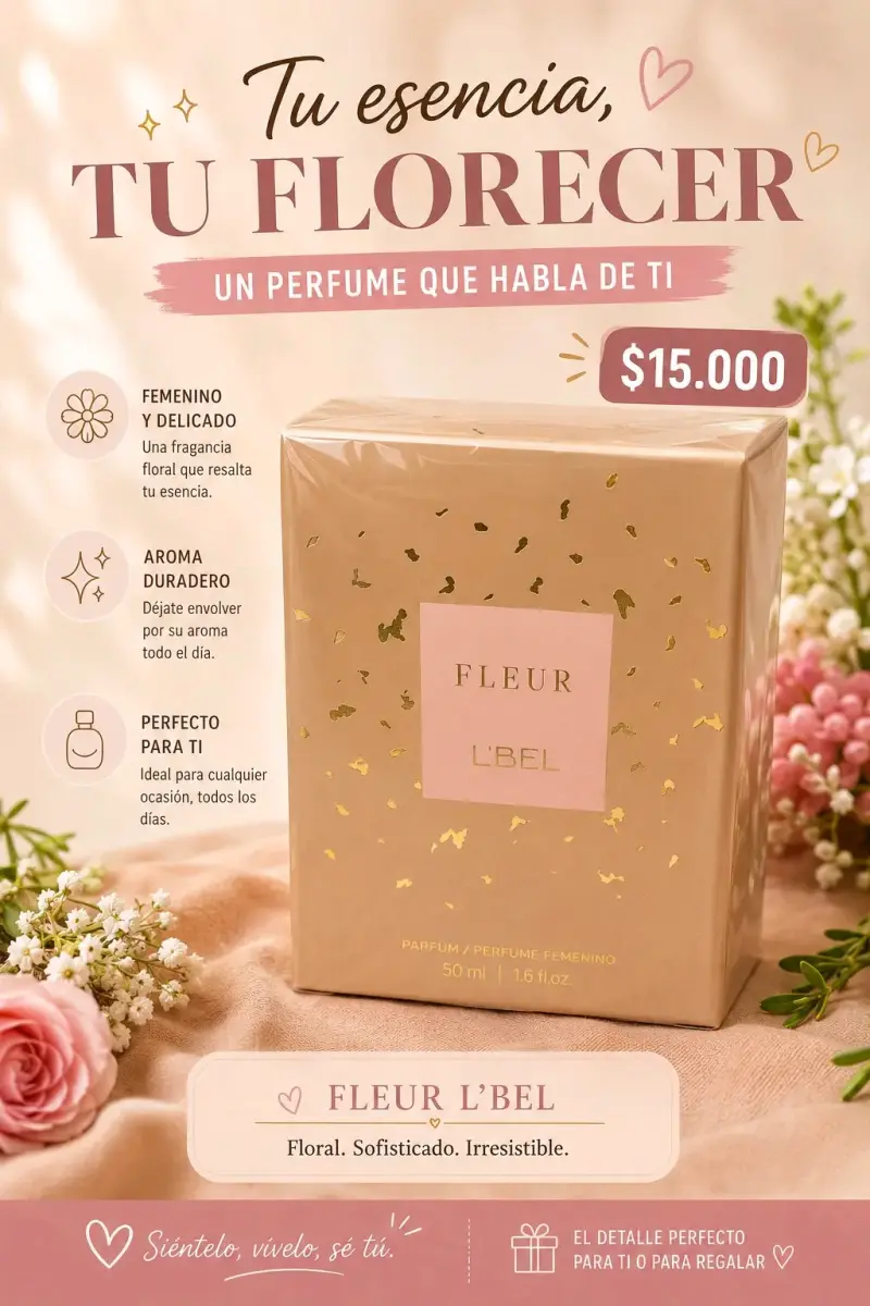 Perfume femenino Fleur L'Bel 50 ml