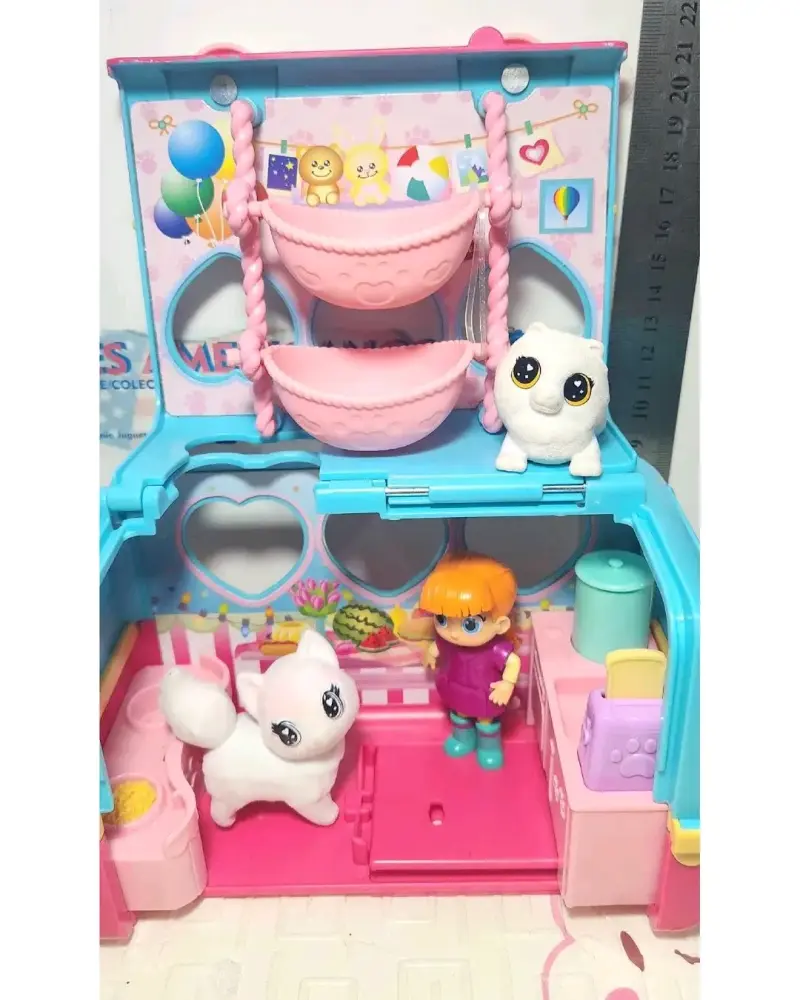 Set de juego de camión y remolque con muñeca y mascotas - 2