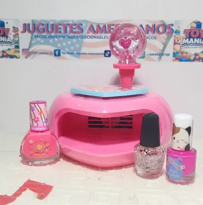 Set de Manicure Infantil con Secador de Uñas Rosa - miniatura 3