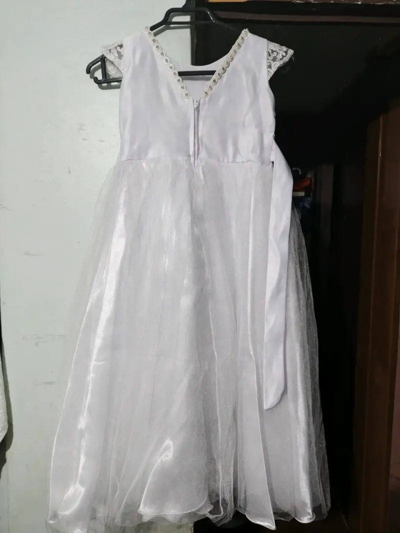 Vestido de Primera Comunión Blanco con Encaje - 2