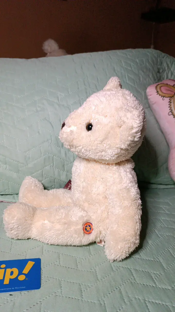 Osito de peluche blanco suave - 2
