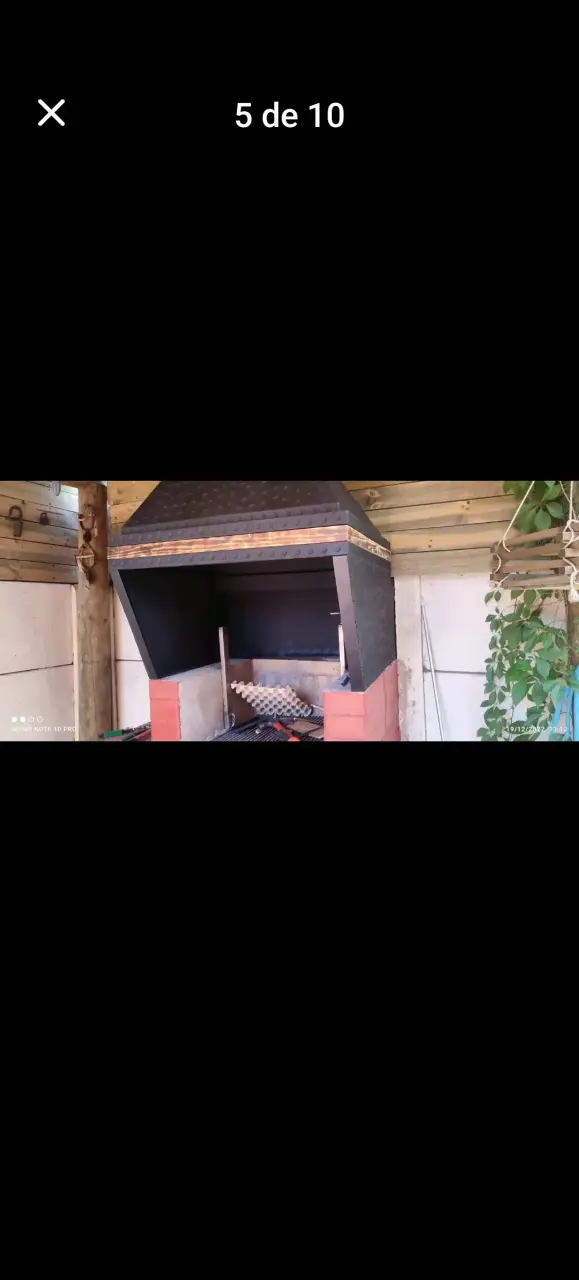 Campana extractora de humo para quincho - 3