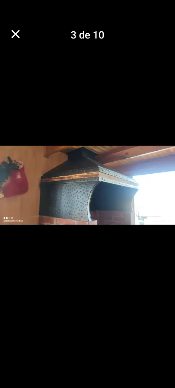 Campana extractora de humo para quincho - 4