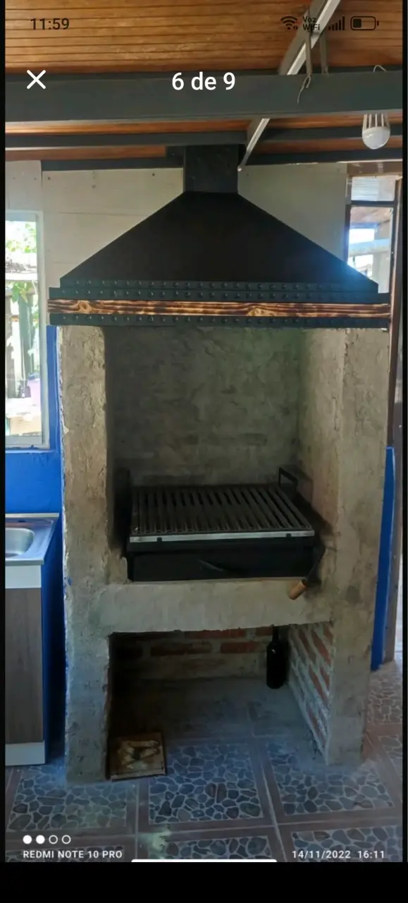 Campana extractora de humo para quincho - 6