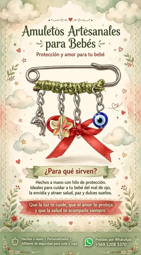 Amuletos artesanales para bebés con protección - 2