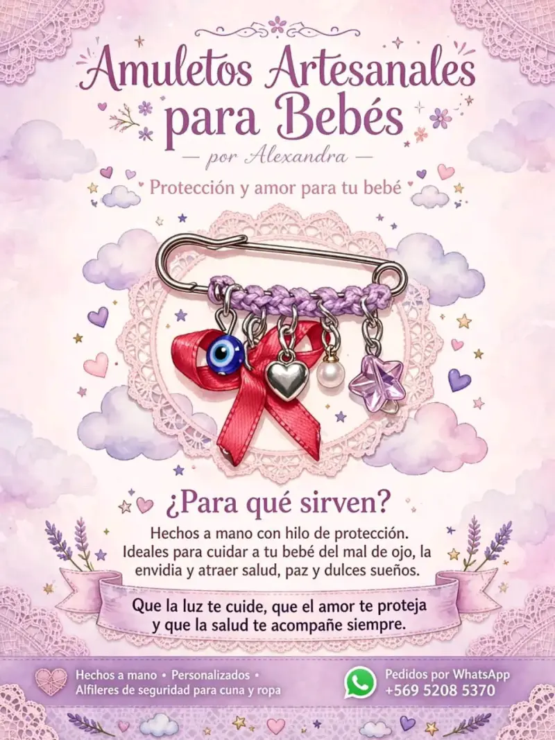 Amuletos artesanales para bebés con protección - 5