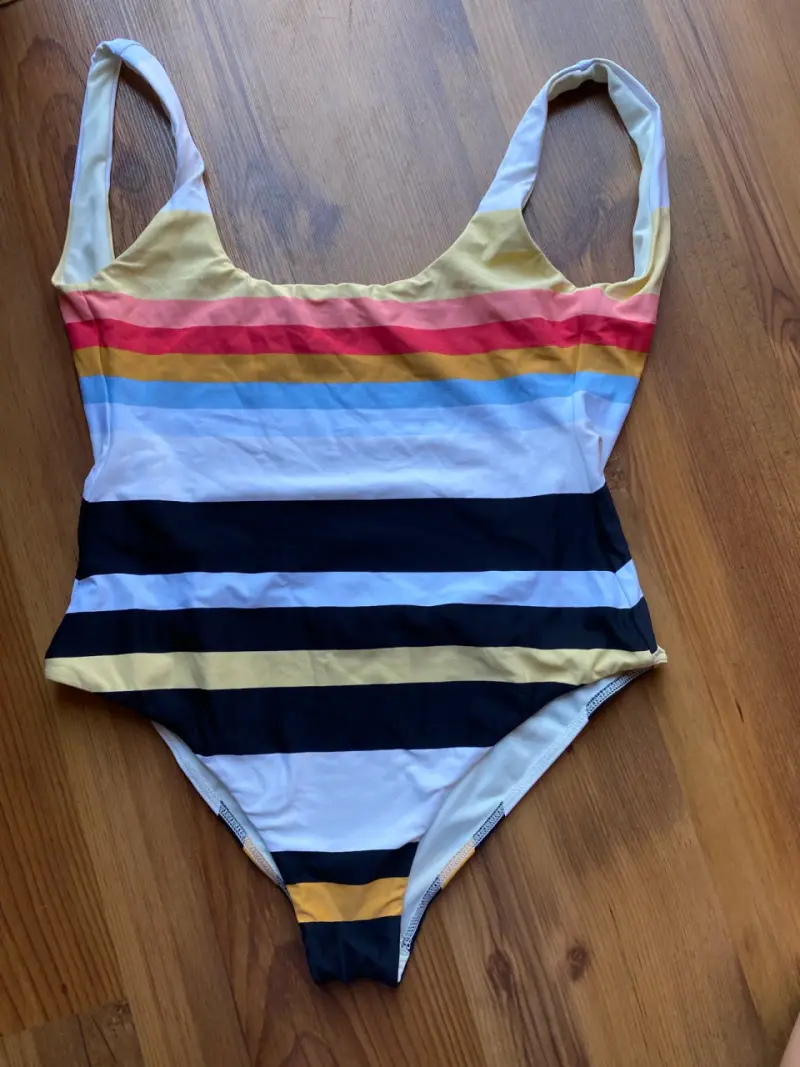 Traje de baño entero a rayas multicolor Billabong - 6