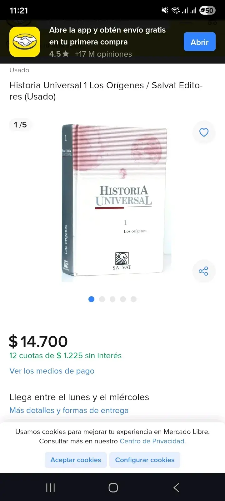 Colección de libros Historia Universal Salvat - 6