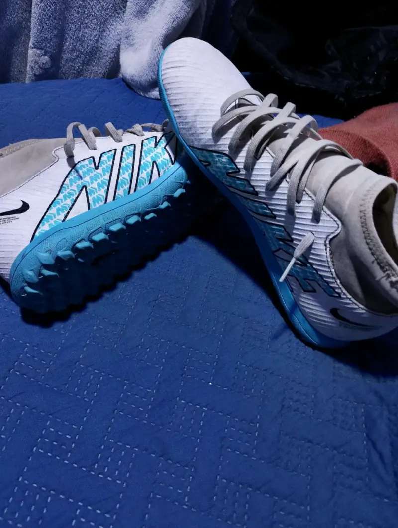 Zapatillas de fútbol Nike Mercurial blancas - 3