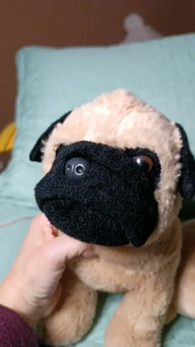 2 Peluches de perro pug suaves y adorables - miniatura 6