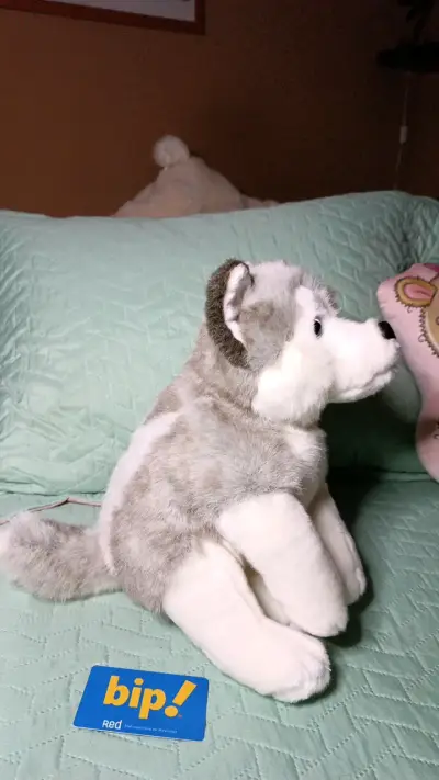 Peluche Husky Siberiano Suave y Realista - miniatura 4