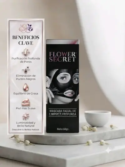 Máscara Facial Flower Secret Limpieza Profunda - miniatura 1