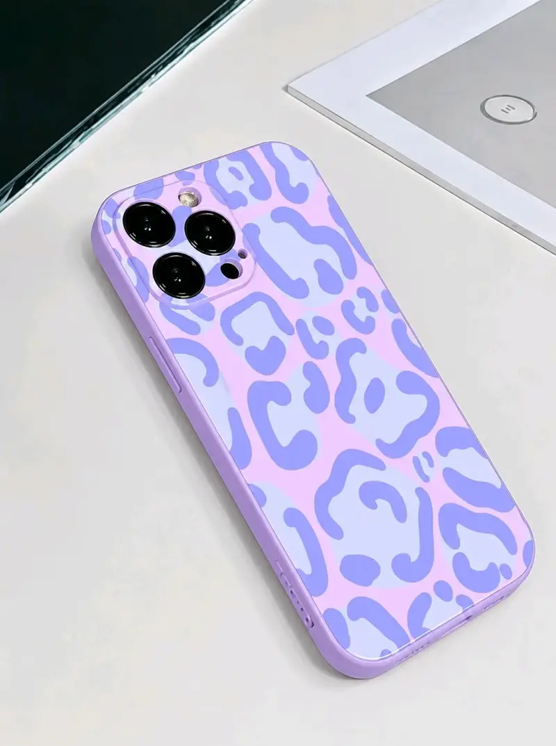 Funda para iPhone diseño animal print morado
