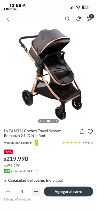 Coche Travel System Infanti Romanzo X1-D - miniatura 1