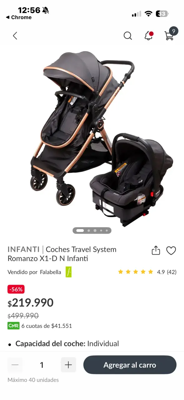 Coche Travel System Infanti Romanzo X1-D - 2