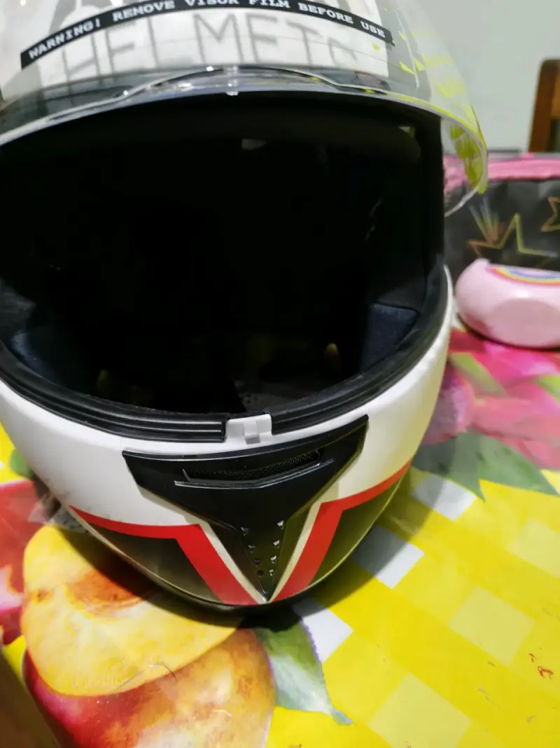 Casco de moto Athos Monza blanco y negro - 2