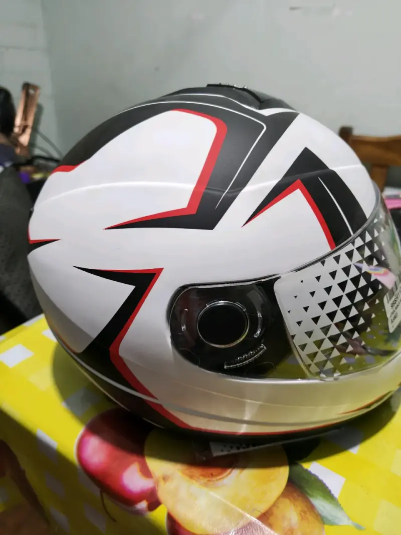 Casco de moto Athos Monza blanco y negro - 3