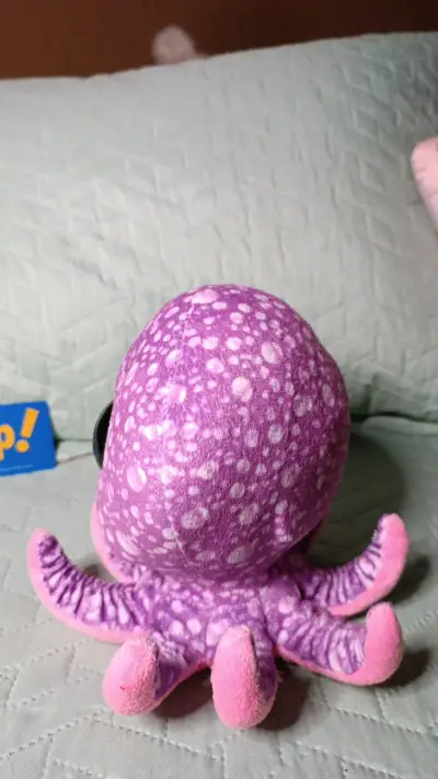 Peluche pulpo TY morado y rosado - miniatura 2