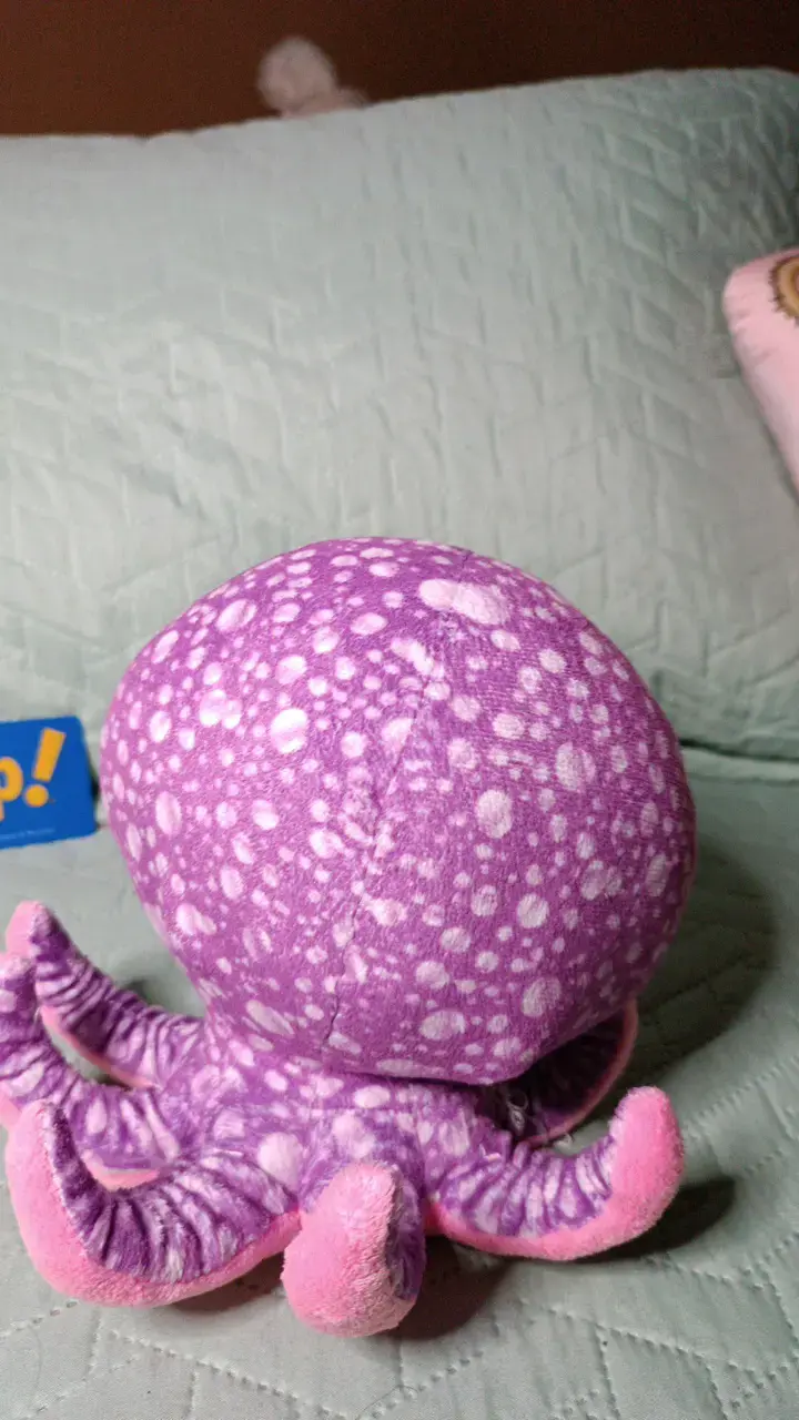 Peluche pulpo TY morado y rosado - 3