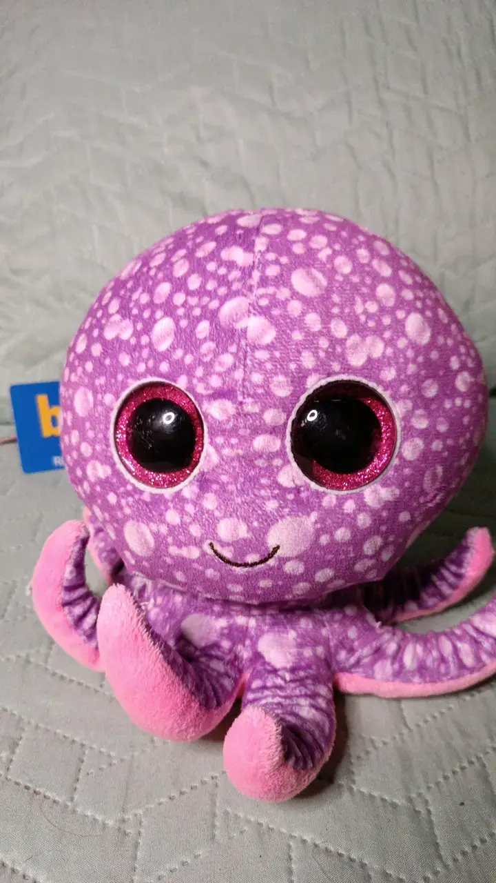Peluche pulpo TY morado y rosado - 5