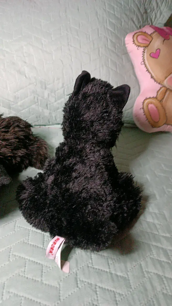 2 Peluches perros negros suaves - 4