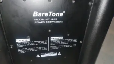 Parlante BareTone MT-1263 con Potencia 800W+200W - miniatura 3